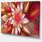 Designart - Huge Red Fractal Flower - Floral Canvas Art Print